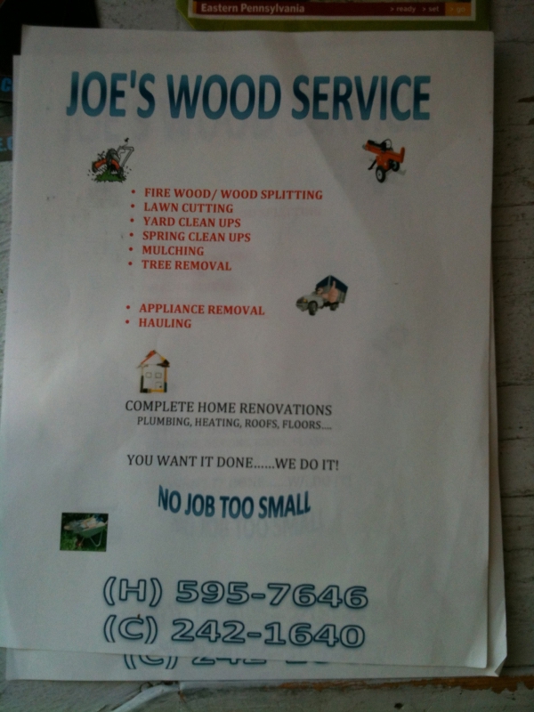 Joe&#039;s Wood Service
