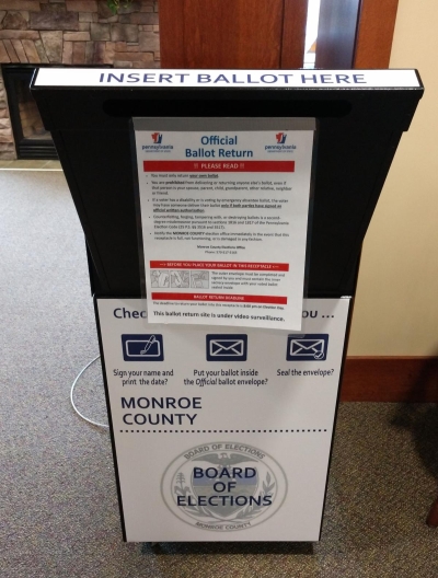 Voter Ballot Drop Box: Barrett Library