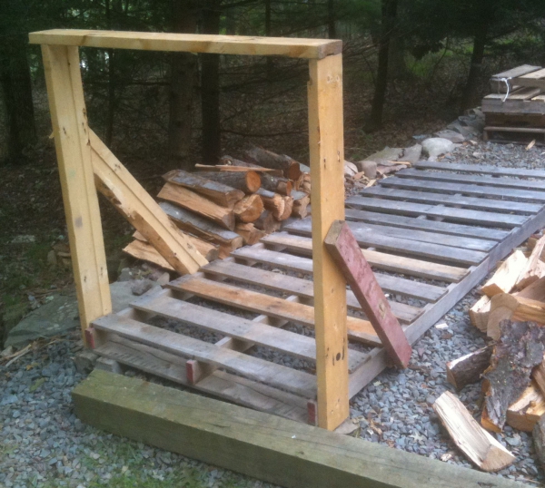 How to: build your own cheap (or free) firewood racks (diy)