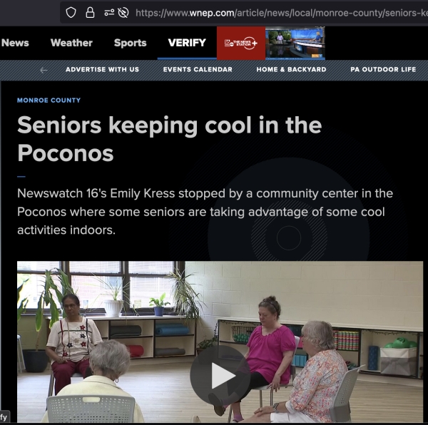 Seniors keeping cool in the Poconos