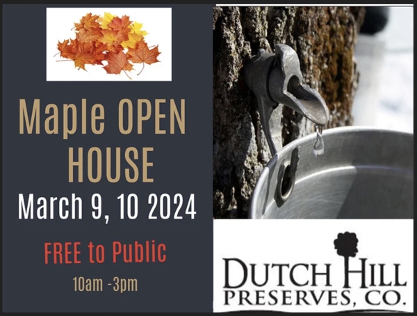 Free Maple Syrup Open House (March 2024)