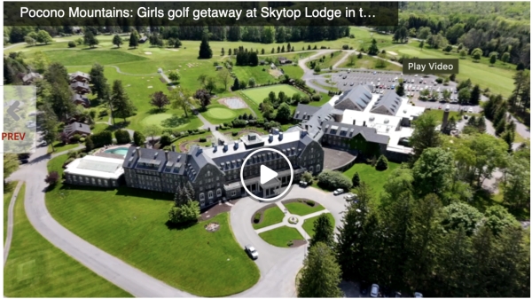 Girls golf getaway at Skytop Lodge