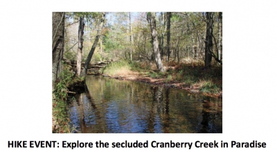HIKE EVENT: Explore the secluded Cranberry Creek in Paradise